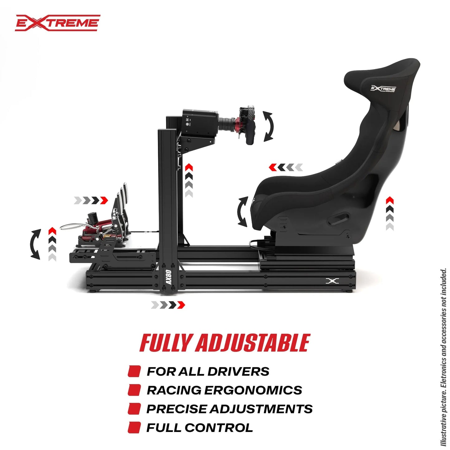 AX80 ALUMINUM PROFILE SIM RACING RIG