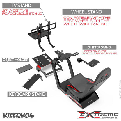 Sim Racing Cockpit Virtual Experience 3.0 Full Accessories