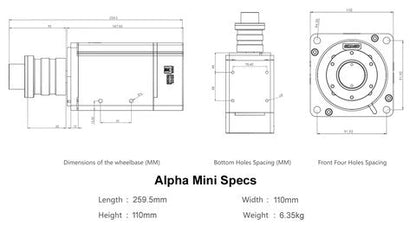 SIMAGIC DIRECT DRIVE ALPHA MINI - 10 Nm